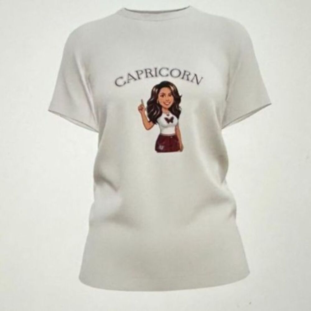 Womens/girls Capricorn t-shirt Zodiac sign/ birthstone colors multi sizes